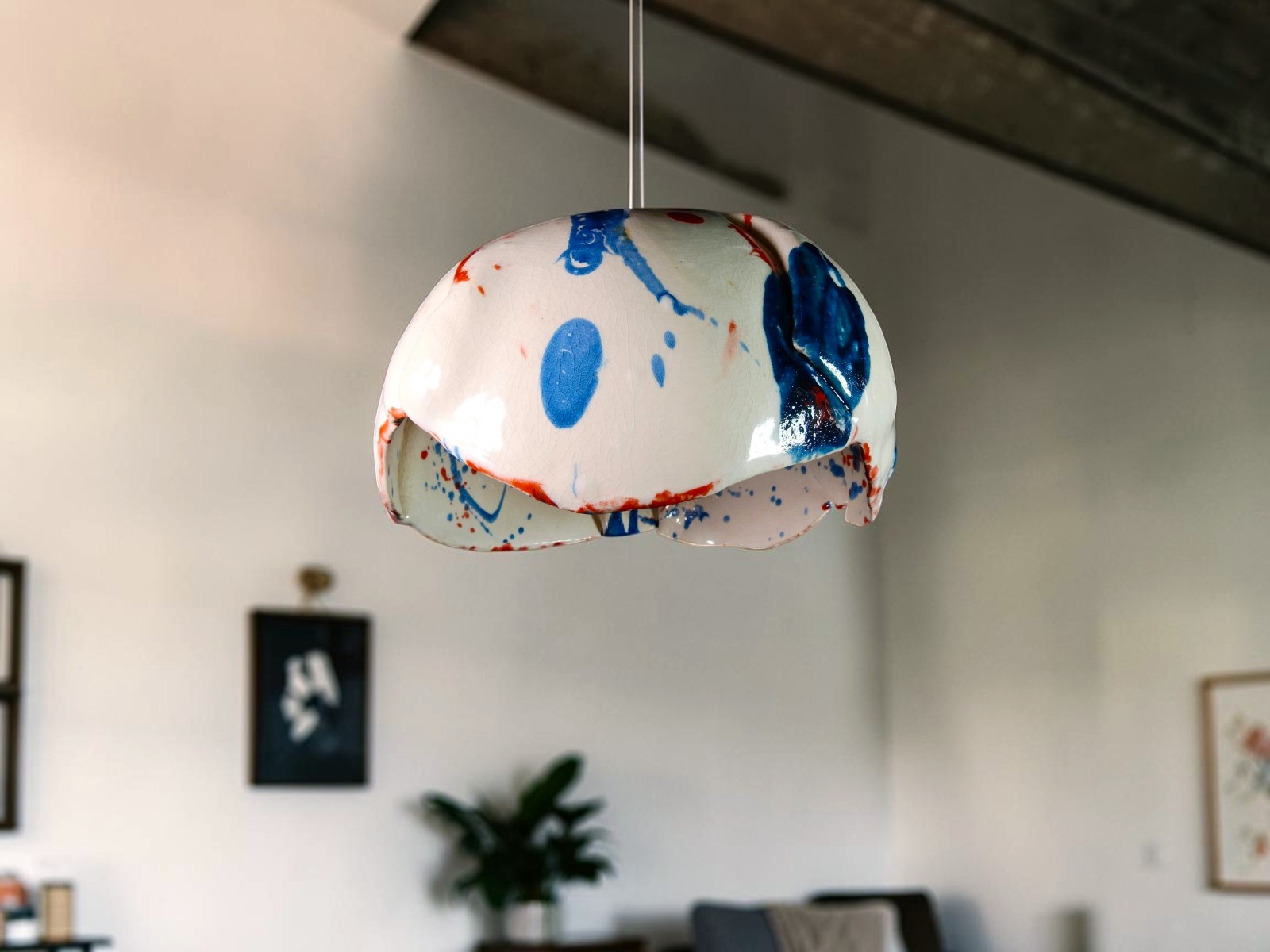 Lampadario Spennellata
